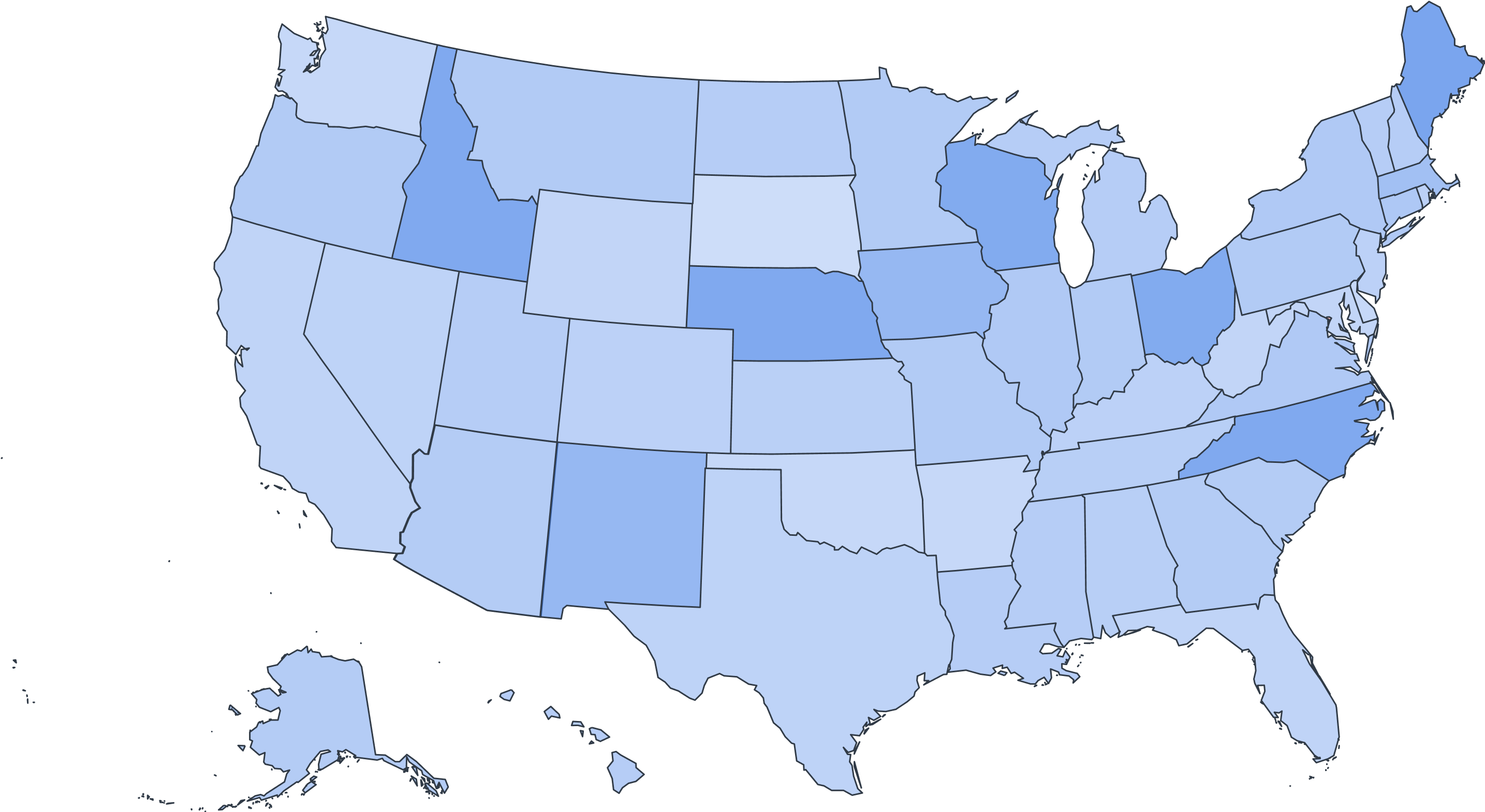 US heatmap